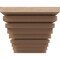 Ekena Millwork 5"W x 10"D x 5"H Wide Landon Rough Cedar Woodgrain TimberThane Corbel, Primed Tan CORUR05X10X05LANRCPR - alternate 6